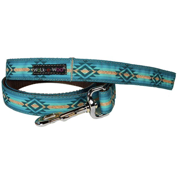 Walk-e-Woo Dog Collar: Turquoise Sky