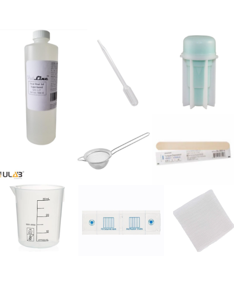 Fecal Egg Count Test Kits with Saline Solution (microscope not included) - User Guide Included!