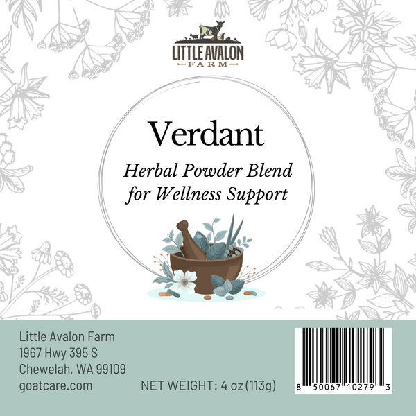 Verdant Herbal Powder Blend | Reproductive & Maternal Support for Animals 4 oz