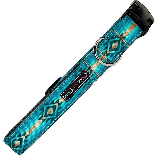 Walk-e-Woo Dog Collar: Turquoise Sky
