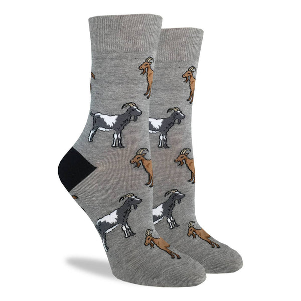 Women's Grey Goats Socks Adult Size 5-9