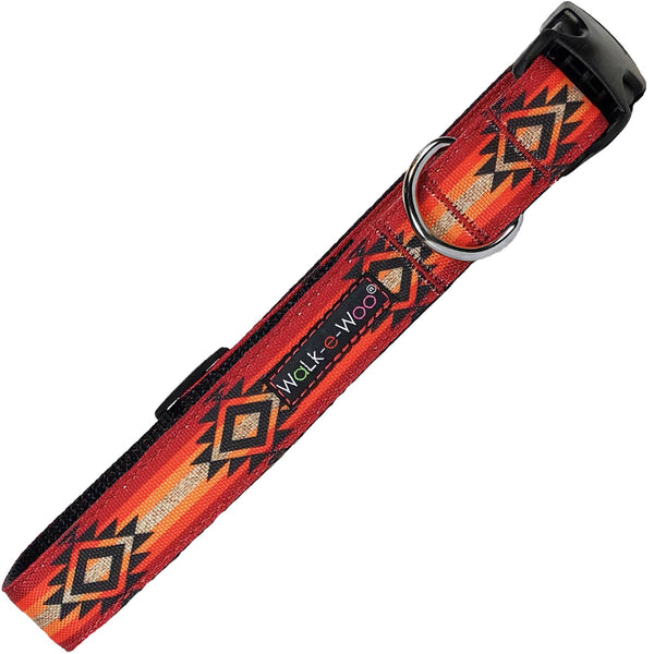 Walk-Woo Dog Collar: Sky Fire