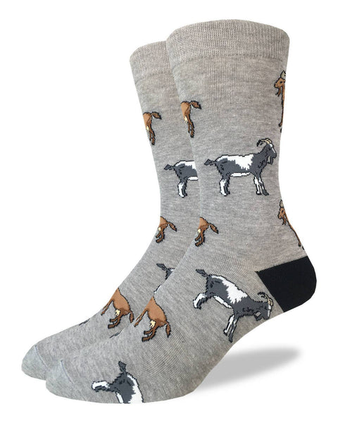 Men's Grey Goat Socks Size 7-11