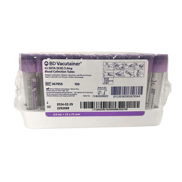 BD Vacutainer Blood Collection Tube - Lavender Top