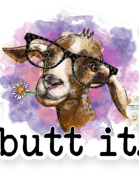 Goat Butt It Vinyl Decal Sticker - Farm Animal