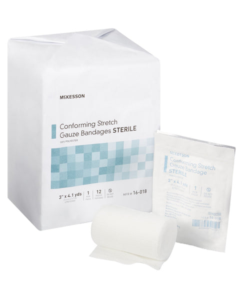 3" Conforming Stretch Sterile Gauze Bandage