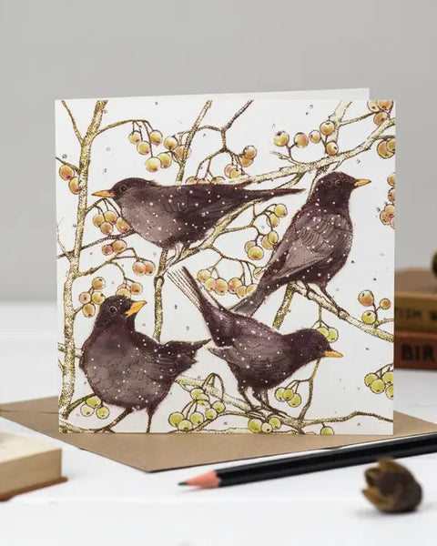 Blackbirds Greeting Card