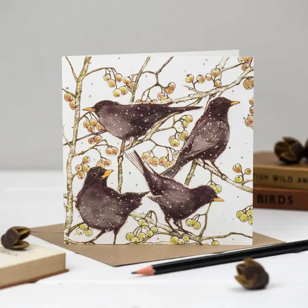 Blackbirds Greeting Card