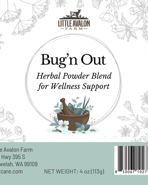 Bug’n Out Herbal Powder Blend for Animal Wellness Support 4oz