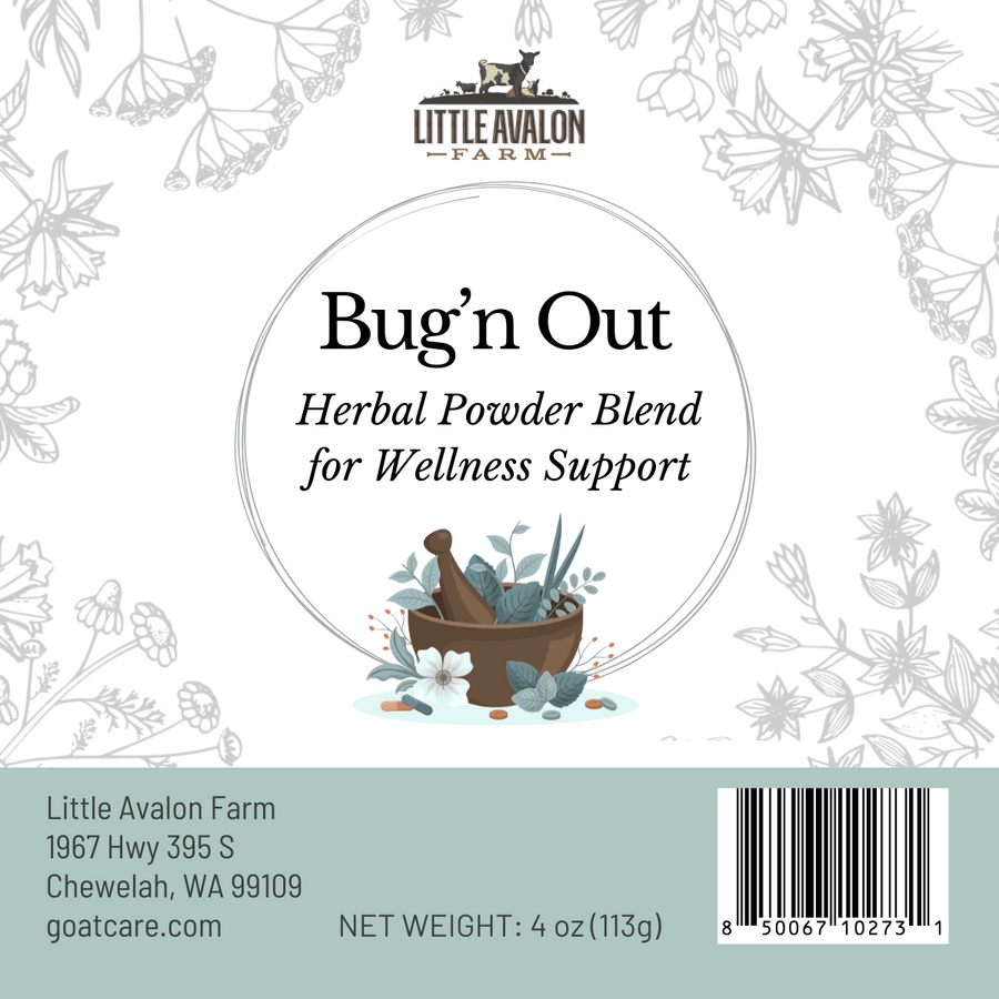 Bug’n Out Herbal Powder Blend for Animal Wellness Support 4oz