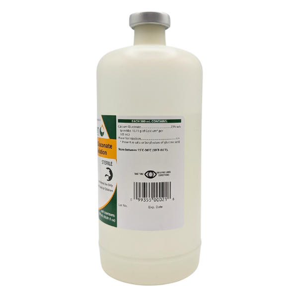 Calcium Gluconate 23% Solution 500 ML Bottle