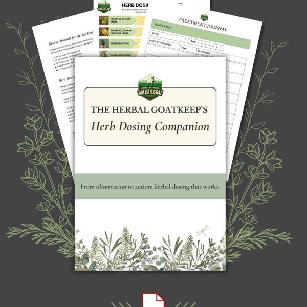 The Herbal Goatkeep's Herb Dosing Companion Printable PDF