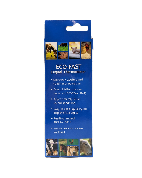 Eco-Fast Digital Thermometer 30-60 Second Reads