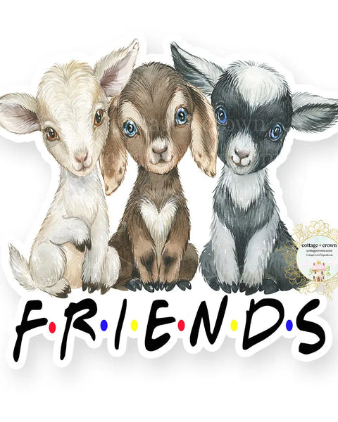 Goat Best Friends Vinyl Decal Sticker