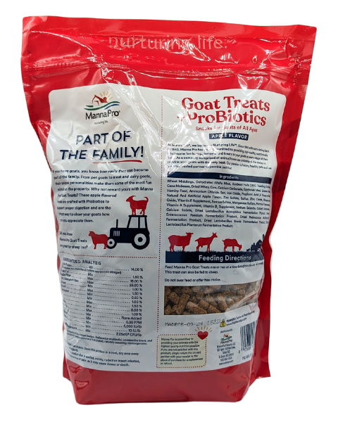 Goat Treats + Probiotics by Manna Pro 5 Pounds