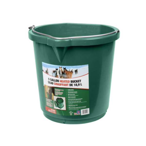 Heated Flat-back Bucket 24 Quart 120 Watt