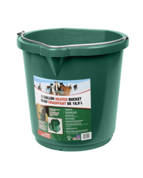 Heated Flat-back Bucket 24 Quart 120 Watt