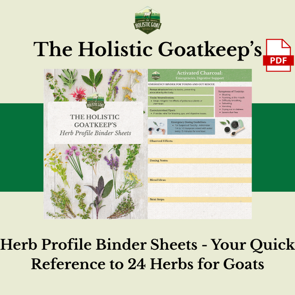 The Herbal Goatkeep's 24-Herb Profile Binder Sheets (Printable PDF Set)