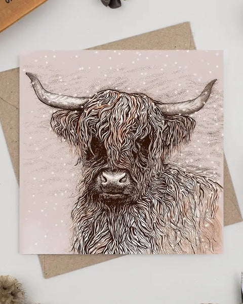 Highland Cow Greeting Card