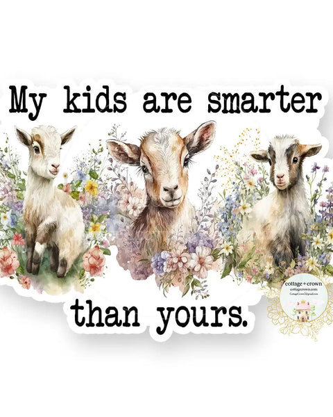 My Kids Are Smarter Than Your Kids Vinyl Decal Sticker