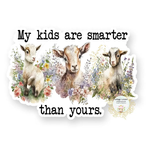 My Kids Are Smarter Than Your Kids Vinyl Decal Sticker