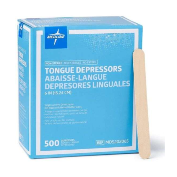 McKesson Nonsterile Wood Tongue Depressors 20 pack