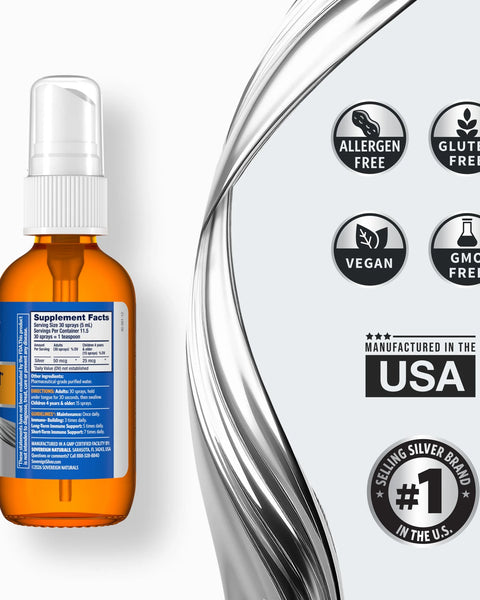 Sovereign Silver Immune Support Fine Mist Spray 2 Oz.