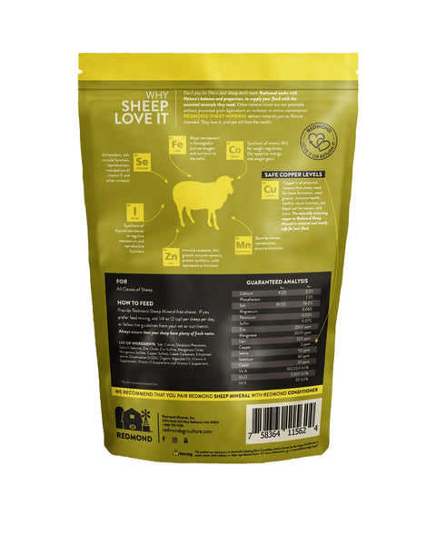 Redmond Premium Sheep Mineral 5 Pounds