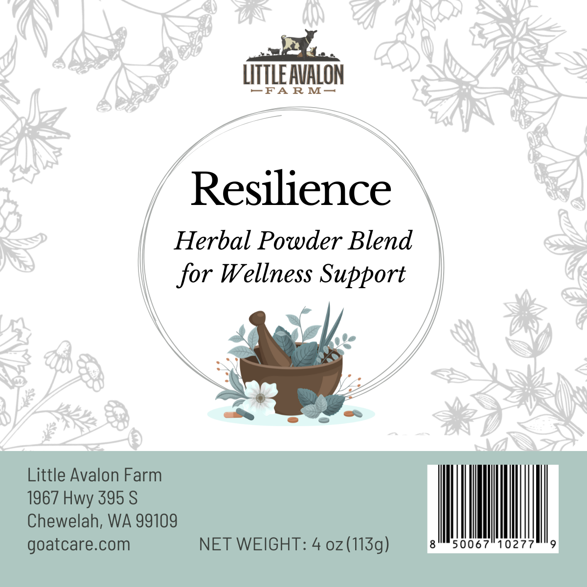 Resilience Herbal Powder Blend | Supporting Normal Immune Function in Animals 4 oz