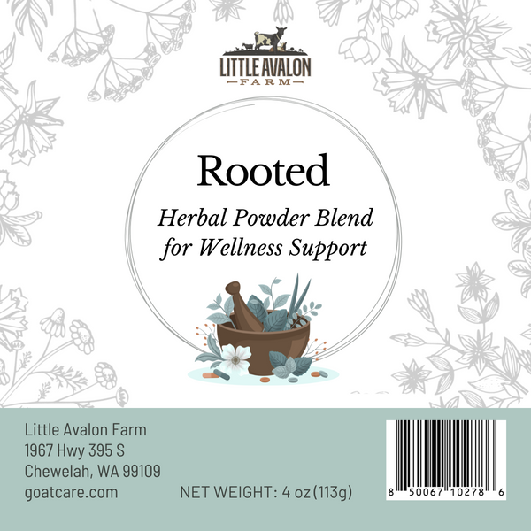 Rooted Herbal Powder Blend | Skeletal & Tissue Support for Animals 4 oz