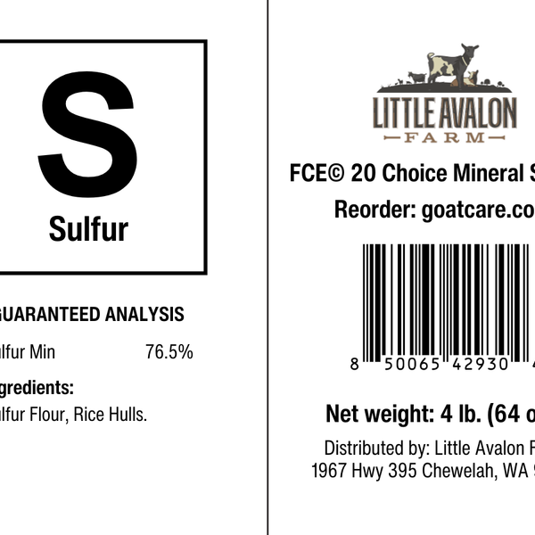 Sulfur for the Mineral Buffet - BaB