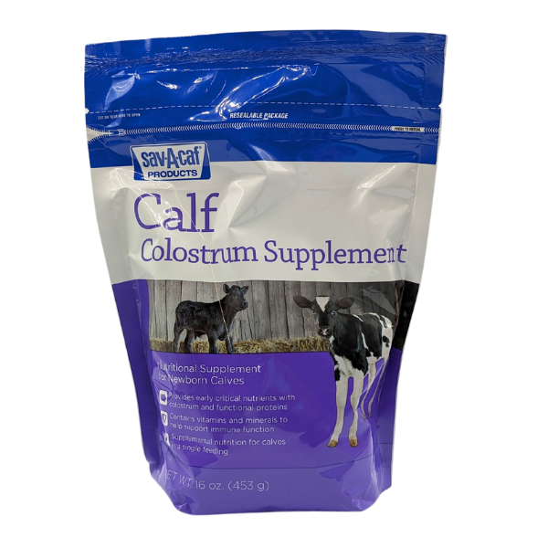 Sav-A-Caf Calf Colostrum Supplement 16 Ounce Bag