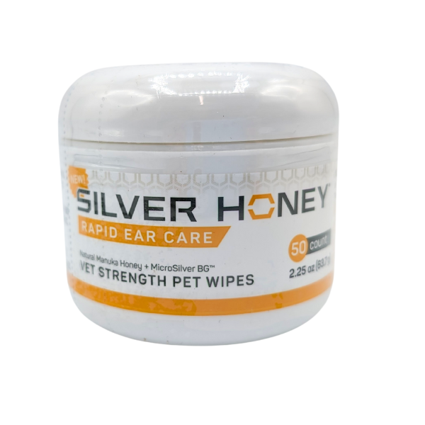 Silver Honey Rapid Ear Care Vet Strength Pet Wipes