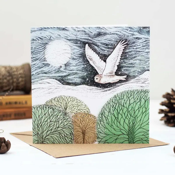 Snowy Owl Greeting Card