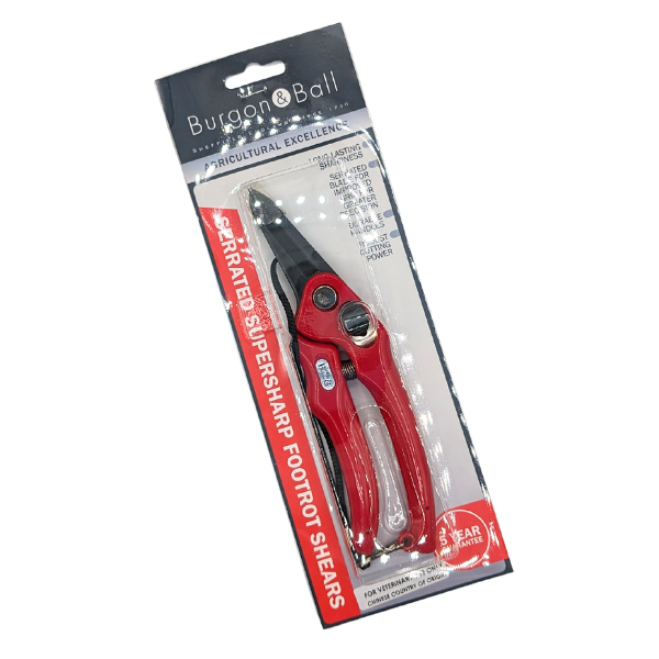 Spring Loaded Hoof Trimmers for Goats and Sheep - Red Handle