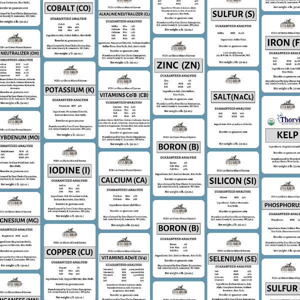 Thermal Printed Labels for Minerals