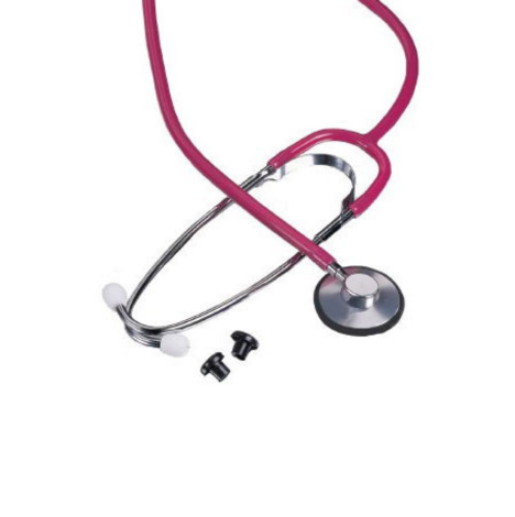 McKesson Single Lumen Classic Stethoscope, Red, 21 Inch Tube