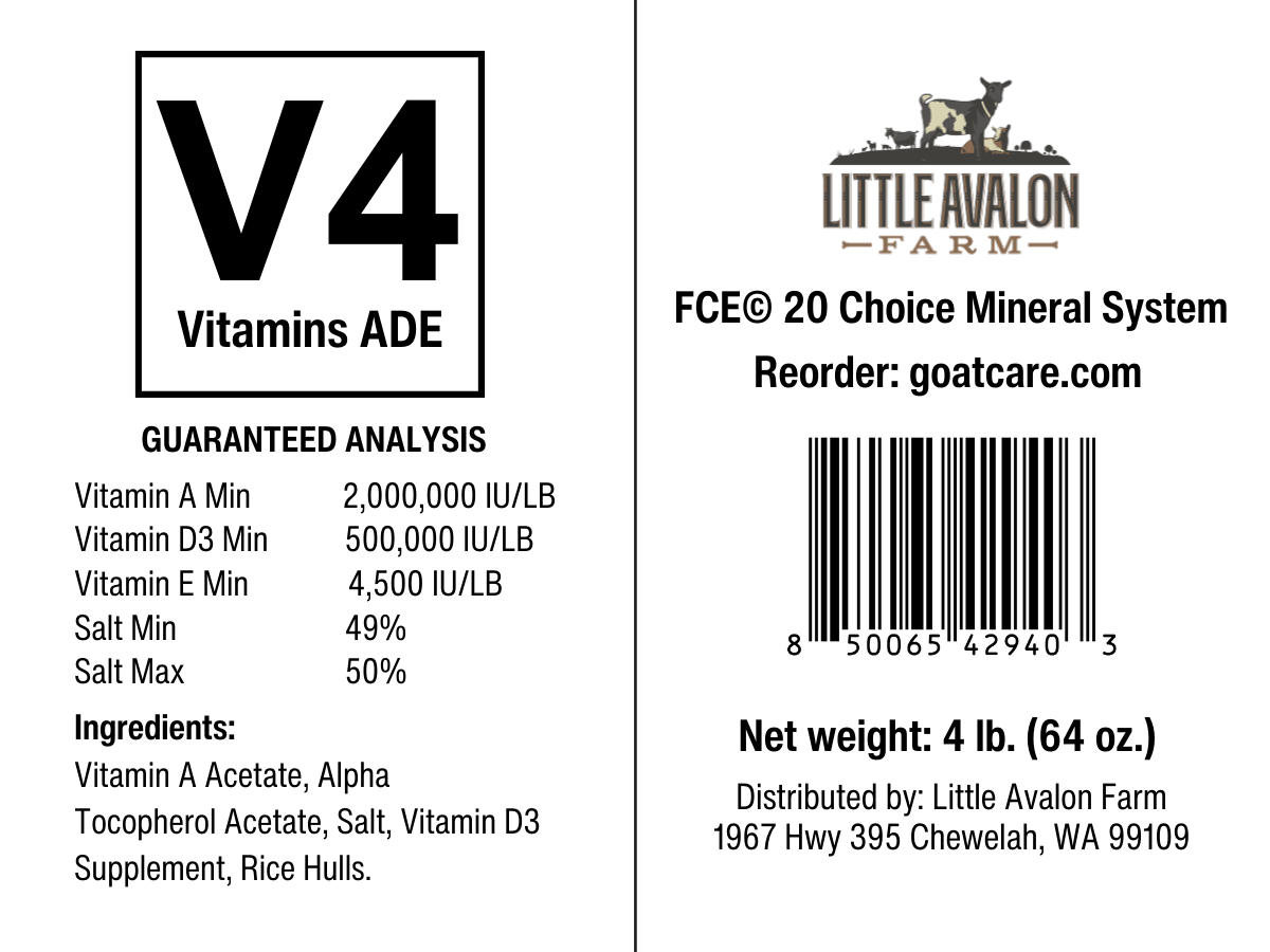 Vitamins ADE (V4) for the Mineral Buffet - BaB