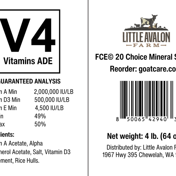 Vitamins ADE (V4) for the Mineral Buffet - BaB