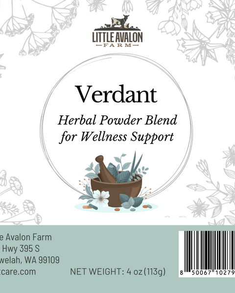 Verdant Herbal Powder Blend | Reproductive & Maternal Support for Animals 4 oz