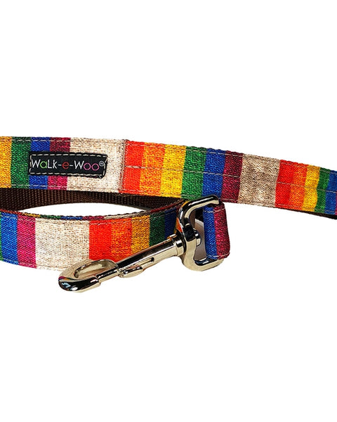 Walk-e-Woo Dog Collar: Rainbow