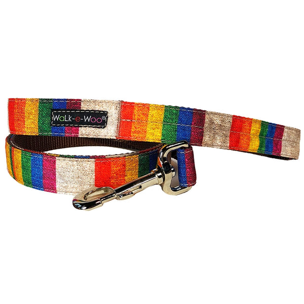 Walk-e-Woo Dog Collar: Rainbow