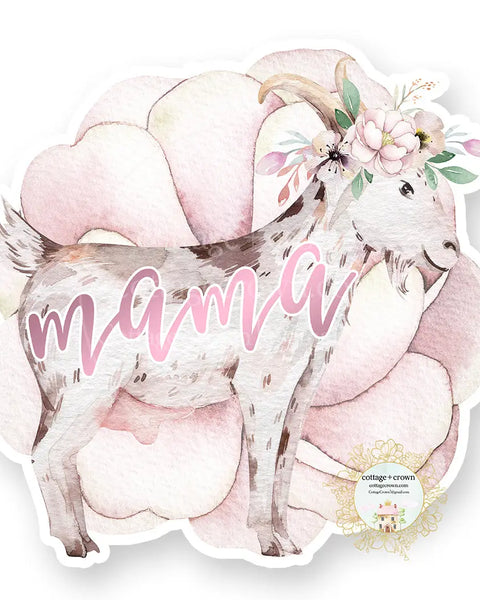 Goat Mama Vinyl Decal Sticker