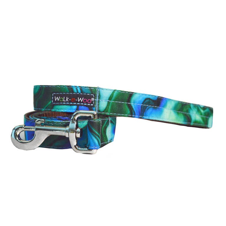 Walk-e-woo Dog Collar: Ombre Turquoise