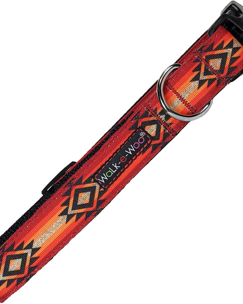 Walk-Woo Dog Collar: Sky Fire