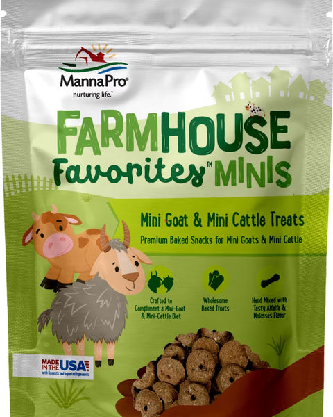 Goat Training Treats | Manna Pro Farmhouse Favorites Mini Treats, 3lb Bag