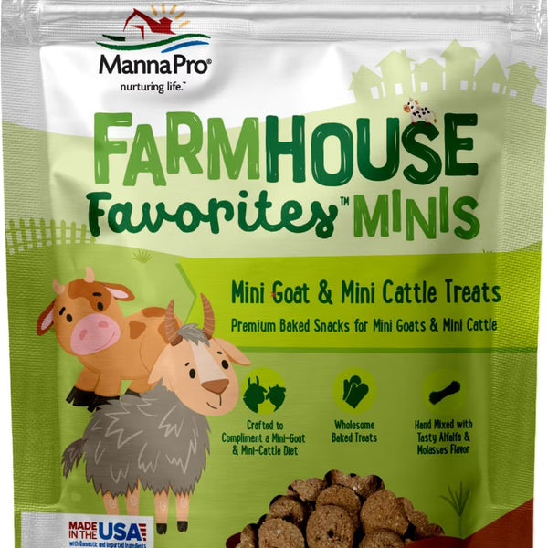 Goat Training Treats | Manna Pro Farmhouse Favorites Mini Treats, 3lb Bag